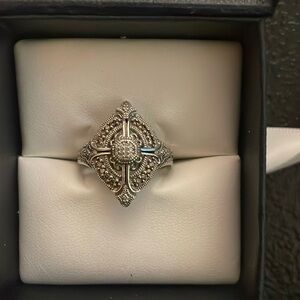 Stamped sterling silver ring